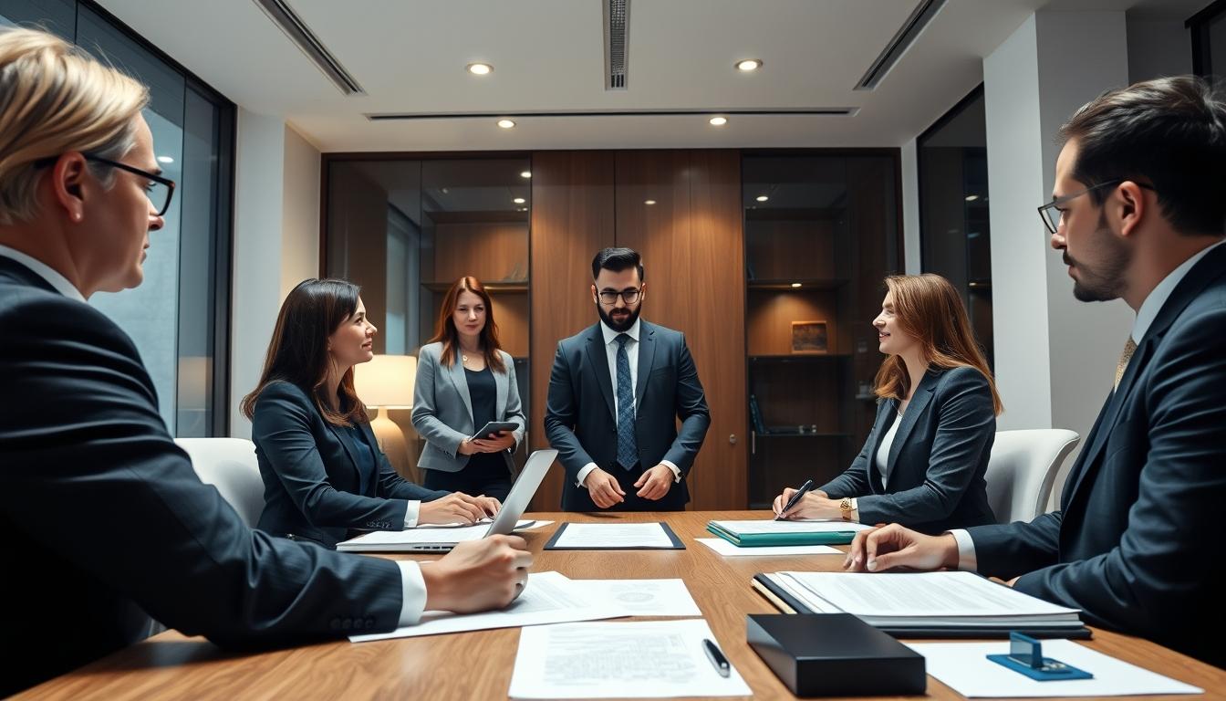 Business agreement signing